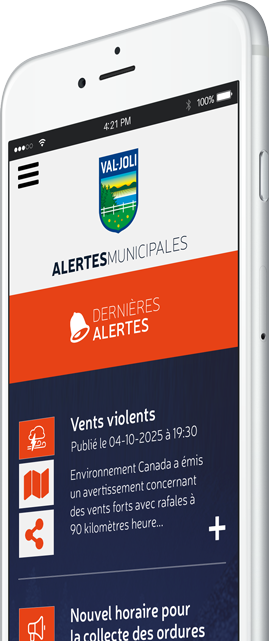 Alertes - Municipalité de Val-Joli